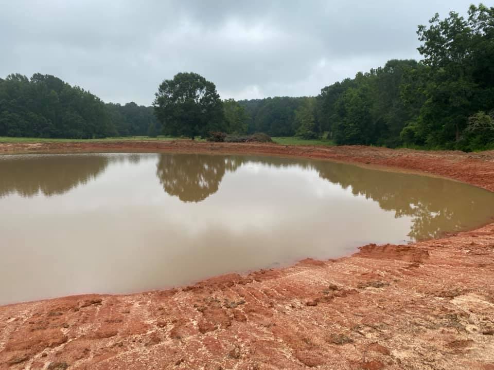 pond construction in magnolia, MS